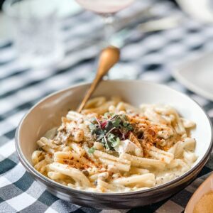 Campanelle, Mushroom Medley,Panna, Mascarpone, White Truffle Oil